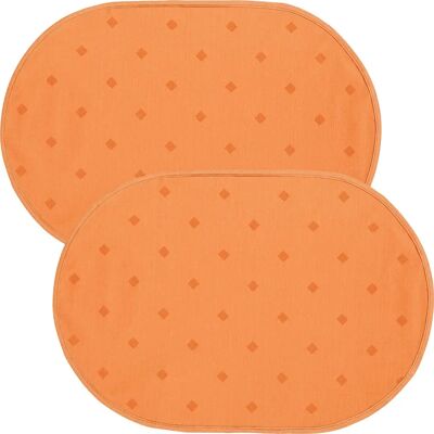 Erwin Müller - Neuss - orange - oval - Tischset Erwin Müller - Neuss - orange - oval - Tischset