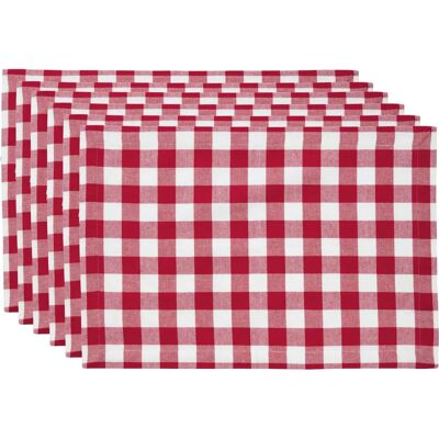 REDBEST - Nashville - Rot - 6-pack - Tischsets REDBEST - Nashville - Rot - 6-pack - Tischsets