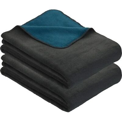 Erwin Müller Matera Wohndecke - 2er-Pack, grün#blau Erwin Müller Matera Wohndecke - 2er-Pack, grün#blau