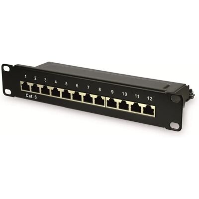 Red4Power - R4-N105S - 12-Port - 10" Rack - Patchpanel Red4Power - R4-N105S - 12-Port - 10" Rack - Patchpanel