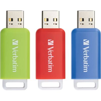 Verbatim USB-Stick 3er Pack - 16GB, 32GB, 64GB - USB Stick Verbatim USB-Stick 3er Pack - 16GB, 32GB, 64GB - USB Stick