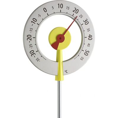 Termometro da giardino Dostmann 12.2055.07 - Pali alluminio resistente alle intemperie Termometro da giardino Dostmann 12.2055.07 - Pali alluminio resistente alle intemperie