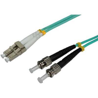 Câble en fibre optique Techly ST-LC M-M 1m - OM3 Multimode - Publicité Câble en fibre optique Techly ST-LC M-M 1m - OM3 Multimode - Publicité