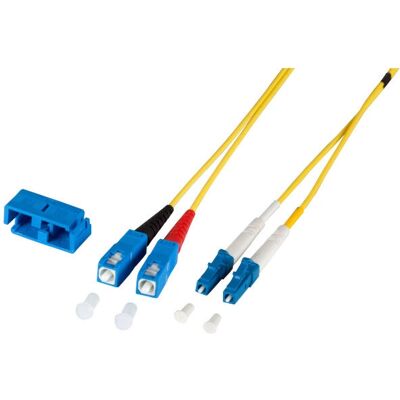 Câble en fibre optique EFB Electronics 0,5 m LC à SC - Monomode - Jaune Câble en fibre optique EFB Electronics 0,5 m LC à SC - Monomode - Jaune