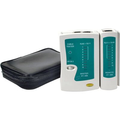 EFB Elektronik 39939.1 Netzwerkkabeltester - RJ11, RJ12, RJ45, Grün, Grau EFB Elektronik 39939.1 Netzwerkkabeltester - RJ11, RJ12, RJ45, Grün, Grau