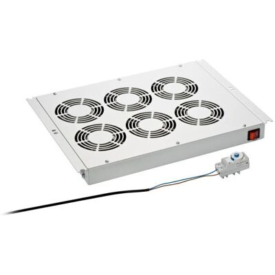 EFB Elektronik EFB-Elektronik - Rack-Lüftereinsatz (230 V) mit Thermostat - 6 Lüfter - Rack-Kühlung EFB Elektronik EFB-Elektronik - Rack-Lüftereinsatz (230 V) mit Thermostat - 6 Lüfter - Rack-Kühlung