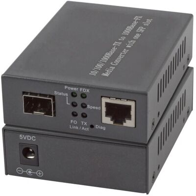 EFB Elektronik EL029 - Hálózati médiakonverter - Fekete EFB Elektronik EL029 - Hálózati médiakonverter - Fekete
