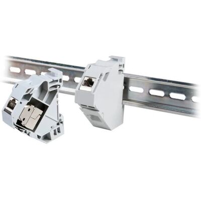 EFB Elektronik ET-25186.V2 1-Port Hutschienenhalter - Modularstecker Halter EFB Elektronik ET-25186.V2 1-Port Hutschienenhalter - Modularstecker Halter