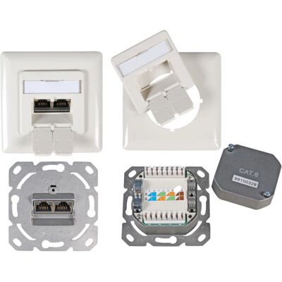 EFB Elektronik ET-25211.2V1 Presa - 2 x RJ-45 Bianco EFB Elektronik ET-25211.2V1 Presa - 2 x RJ-45 Bianco