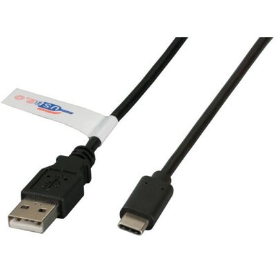 EFB Elektronik K5258SW.1 Kabel USB - 1m, USB A do USB C - Czarny EFB Elektronik K5258SW.1 Kabel USB - 1m, USB A do USB C - Czarny