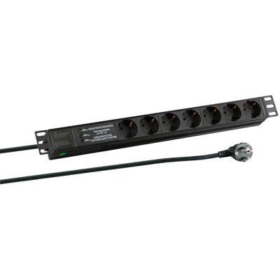 EFB Elektronik EK631DE.3 Förlängare - 7 uttag, 2m kabel, Svart EFB Elektronik EK631DE.3 Förlängare - 7 uttag, 2m kabel, Svart