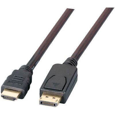 EFB Elektronik K5561SW.1V2 Adattatore DisplayPort a HDMI - 1m Nero EFB Elektronik K5561SW.1V2 Adattatore DisplayPort a HDMI - 1m Nero