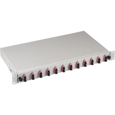 EFB Elektronik BA71203L24OM4 Patch Panel - 1U, Grau, OM4 Fiber EFB Elektronik BA71203L24OM4 Patch Panel - 1U, Grau, OM4 Fiber