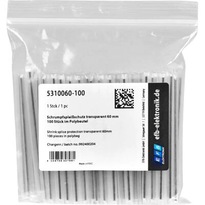 EFB Elektronik 5310060-100 Schrumpfschlauch - Kunststoff-Kabelschutz EFB Elektronik 5310060-100 Schrumpfschlauch - Kunststoff-Kabelschutz