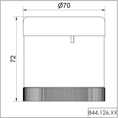 Werma Elemento acustico - 84412655 - Sirena - 24V AC/DC - Ø 70mm - Nero - Sirena Werma Elemento acustico - 84412655 - Sirena - 24V AC/DC - Ø 70mm - Nero - Sirena
