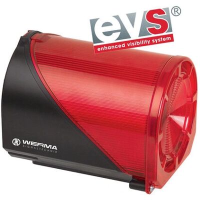 Werma Signaltechnik 444.110.68 Alarmlichtindicator - LED Dubbelt Flits, 32 Tonen, Rood Werma Signaltechnik 444.110.68 Alarmlichtindicator - LED Dubbelt Flits, 32 Tonen, Rood