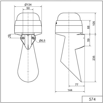 Werma 57400060 - Signal Horn 115-230VAC Grey Werma 57400060 - Signal Horn 115-230VAC Grey