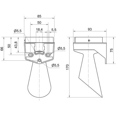 WERMA SIGNALTECHNIK 261.700.03 Beugel voor signaalindicator - Signaalindicator WERMA SIGNALTECHNIK 261.700.03 Beugel voor signaalindicator - Signaalindicator