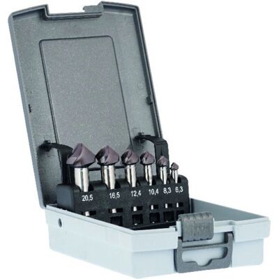 Gühring Set di punte spirali e coni da 6,3 a 25 mm TiAlN SpyroTec Gühring Set di punte spirali e coni da 6,3 a 25 mm TiAlN SpyroTec