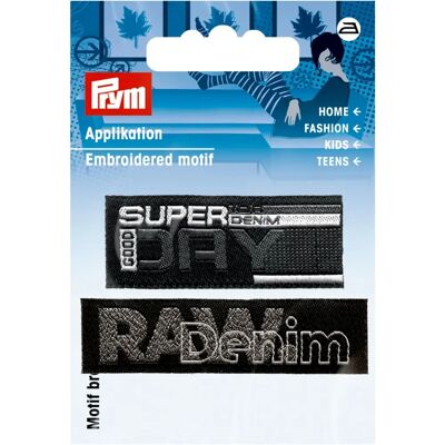 Motivo di toppe Prym Raw Denim - Confezione da 2 Motivo di toppe Prym Raw Denim - Confezione da 2