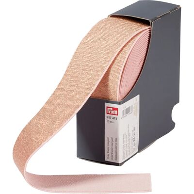 Prym 50mm Sparkle Metallic Lurex Elástico - Ouro Rosa - Tipo de Produto Elástico Prym 50mm Sparkle Metallic Lurex Elástico - Ouro Rosa - Tipo de Produto Elástico