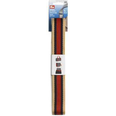 Prym 40mm Väsksrem Beige Blå Röd - för paket Prym 40mm Väsksrem Beige Blå Röd - för paket