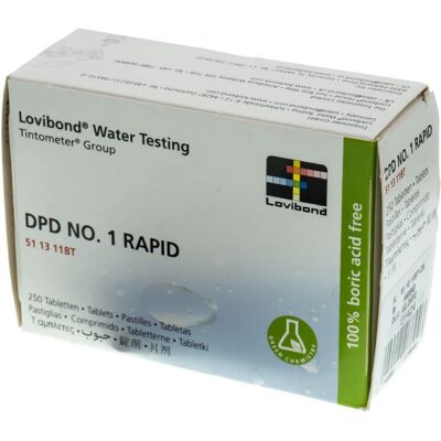 Reactifs Lovibond pour Piscine - Pastilles DPD 1 - 250 pcs. Publicité Reactifs Lovibond pour Piscine - Pastilles DPD 1 - 250 pcs. Publicité