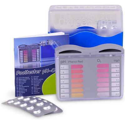 Ctx 3182 Tester Piscina - pH & Ossigeno - Bianco Trasparente Ctx 3182 Tester Piscina - pH & Ossigeno - Bianco Trasparente