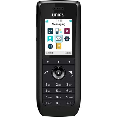Unify OpenScape WLAN Phone WL4 - Téléphone VoIP sans fil avec Bluetooth - IEEE 802.11a/b/g/n/ac - SIP, RTP, SRTP - Noir - Publicité Unify OpenScape WLAN Phone WL4 - Téléphone VoIP sans fil avec Bluetooth - IEEE 802.11a/b/g/n/ac - SIP, RTP, SRTP - Noir - Publicité
