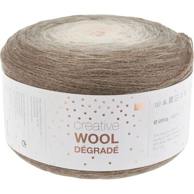 Rico Rico Creative Wool Dégradé - Nature et Marron - Fil - Publicité Rico Rico Creative Wool Dégradé - Nature et Marron - Fil - Publicité
