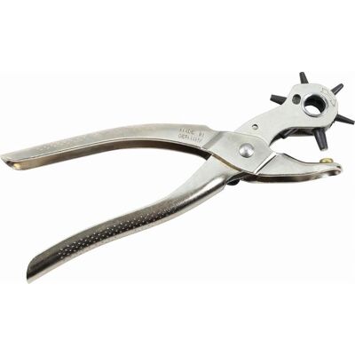 Dönges Revolverlochzange SIMPLE - 220 mm - Ø2,0–4,5 mm - vernickelt Dönges Revolverlochzange SIMPLE - 220 mm - Ø2,0–4,5 mm - vernickelt