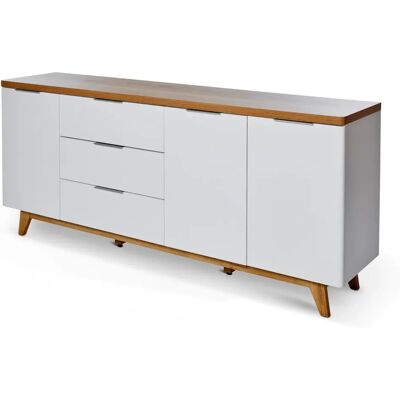 Jahnke LIBRE Sideboard - Skandinavisch, Weiß, Braun, 180cm Jahnke LIBRE Sideboard - Skandinavisch, Weiß, Braun, 180cm