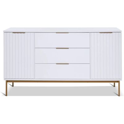 JAHNKE Carve SB 150 Weiß Gold Sideboard - Sideboard JAHNKE Carve SB 150 Weiß Gold Sideboard - Sideboard