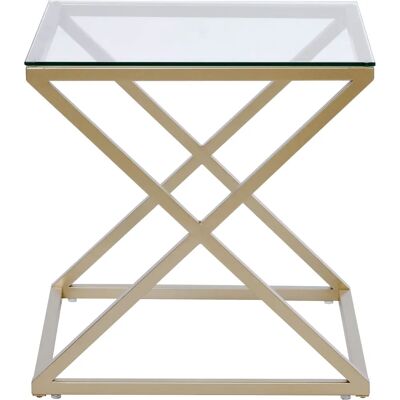 JAHNKE XTRA BY SIDE Gold Glas Nachttisch - Beistelltisch JAHNKE XTRA BY SIDE Gold Glas Nachttisch - Beistelltisch