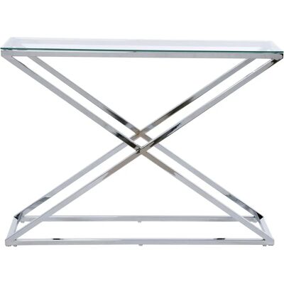 JAHNKE XTRA KONSOLE - Eleganter Glas-Stahl-Tisch JAHNKE XTRA KONSOLE - Eleganter Glas-Stahl-Tisch