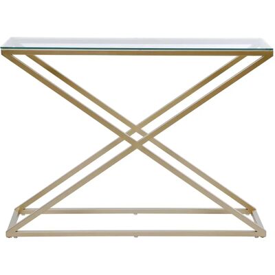 JAHNKE XTRA CONSOLE - Eleganter Metall-Glas Beistelltisch JAHNKE XTRA CONSOLE - Eleganter Metall-Glas Beistelltisch