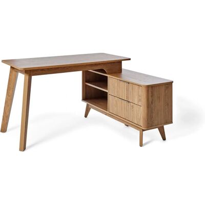 JAHNKE WAVE C 150 E Retro Eckschreibtisch JAHNKE WAVE C 150 E Retro Eckschreibtisch