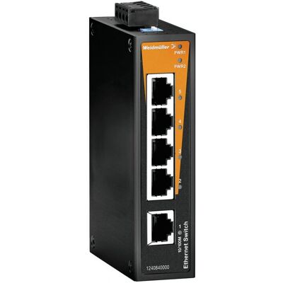 Weidmüller IE-SW-BL05-5TX Unmanaged Ethernet Black Weidmüller IE-SW-BL05-5TX Unmanaged Ethernet Black