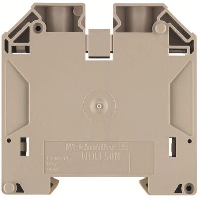 Bloc de bornes Weidmüller WDU 50N IR - Beige - 150A - 1kV - 10-70mm² - CE Bloc de bornes Weidmüller WDU 50N IR - Beige - 150A - 1kV - 10-70mm² - CE