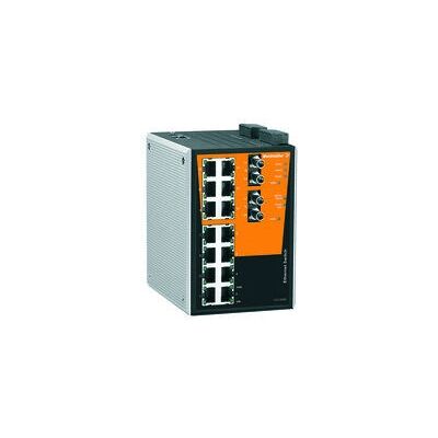 Weidmüller IE-SW-PL16MT-14TX-2ST Managed Ethernet Switch - 14 Ports, IP30, Schwarz Weidmüller IE-SW-PL16MT-14TX-2ST Managed Ethernet Switch - 14 Ports, IP30, Schwarz