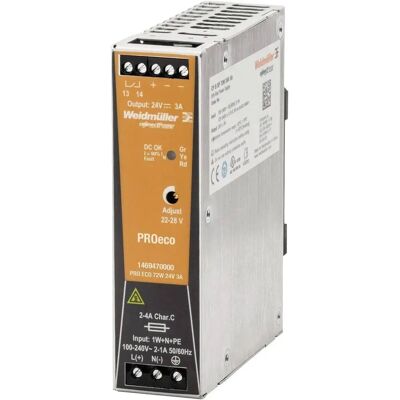 Weidmüller PRO ECO 72W 24V 3A Alimentation sur rail DIN - Alimentation électrique - Publicité Weidmüller PRO ECO 72W 24V 3A Alimentation sur rail DIN - Alimentation électrique - Publicité