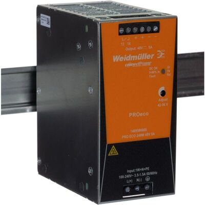 Alimentation Weidmüller PRO ECO - 48V, 5A, 240W - Rail DIN - Publicité Alimentation Weidmüller PRO ECO - 48V, 5A, 240W - Rail DIN - Publicité