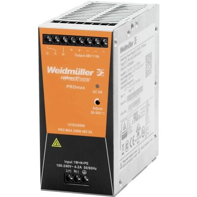 Weidmüller PRO MAX Netzteil - 240W, 24V, 10A - Industrielle Stromversorgung Weidmüller PRO MAX Netzteil - 240W, 24V, 10A - Industrielle Stromversorgung