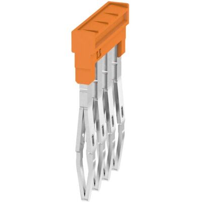 Weidmüller ZQV 1.5N/4 Querverbinder - 4 Anschlüsse - orange - Querverbinder Weidmüller ZQV 1.5N/4 Querverbinder - 4 Anschlüsse - orange - Querverbinder