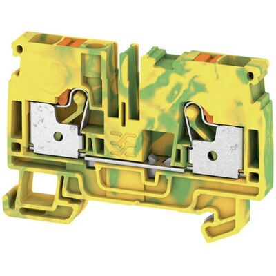 Bloque de terminales A2C 6 PE de Weidmüller - Verde, Amarillo - Conductores de protección Bloque de terminales A2C 6 PE de Weidmüller - Verde, Amarillo - Conductores de protección