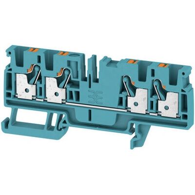 Weidmüller A4C 4 BL Bloque terminal - Azul Weidmüller A4C 4 BL Bloque terminal - Azul