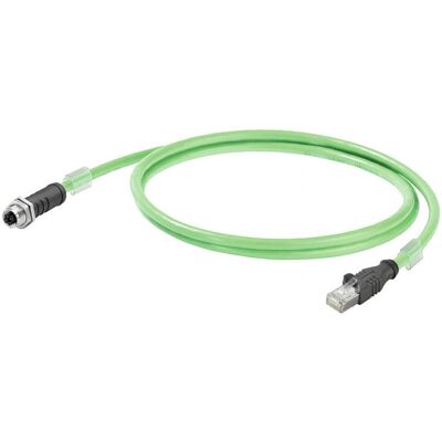 Câble réseau Weidmüller IE-C6EL8UG0005U40XSH-E - 0,5m, Vert, Cat6a S/FTP Câble réseau Weidmüller IE-C6EL8UG0005U40XSH-E - 0,5m, Vert, Cat6a S/FTP