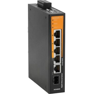 Weidmüller IE-SW-BL05-4GT-1GS - Commutateur réseau - 4 ports - Publicité Weidmüller IE-SW-BL05-4GT-1GS - Commutateur réseau - 4 ports - Publicité