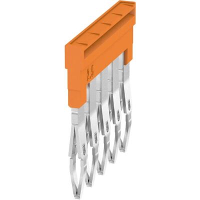 Weidmüller ZQV 2.5N/5 Cross-connector - Orange - 5 Poles Weidmüller ZQV 2.5N/5 Cross-connector - Orange - 5 Poles