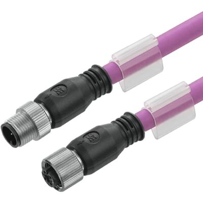 Weidmüller SAIL-M12GM12G-CD-0.25A Netzwerk Kabel - 0,25 m violett Weidmüller SAIL-M12GM12G-CD-0.25A Netzwerk Kabel - 0,25 m violett